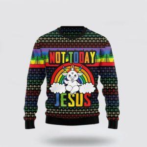 Christian Sweater, LGBT Not Today Jesus Ugly&hellip;