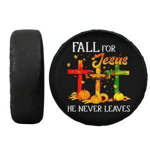 Christian Tire Cover Fall For Jesus He Never Leaves Spare Tire Cover Jesus Tire Cover Spare Tire Cover 4 pcs0zr.jpg