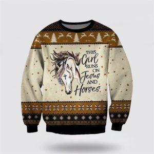 Christian Ugly Christmas Sweater, The Girl Runs&hellip;