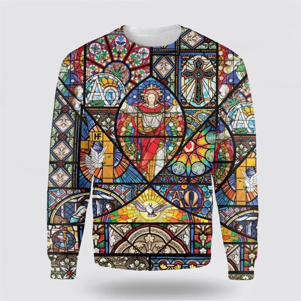 Christian Ugly Christmas Sweater, The Resurrection Of Jesus Ugly Christmas Sweater, Religious Christmas Sweaters