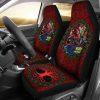 Christmas Car Seat Covers, Isle Of Man Celtic Christmas Car Seat Covers Manx Santa Ugly Christmas