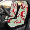 Christmas Car Seat Covers, Pine Tree Decoration Motifs Car Seat Covers