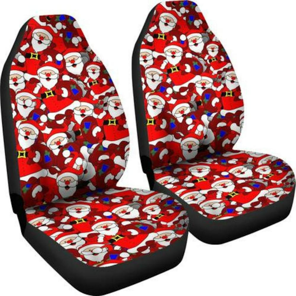Christmas Car Seat Covers, Santa Claus Custom Name Car Seat Covers