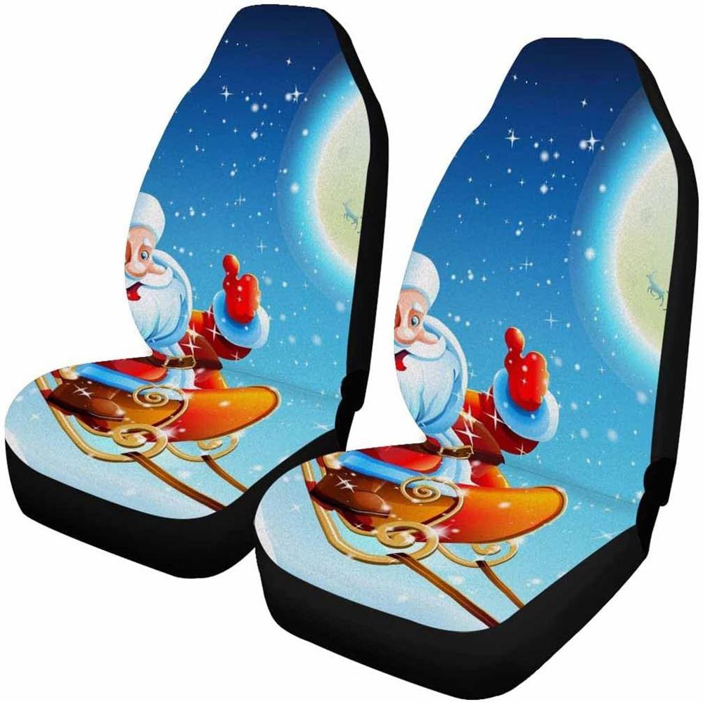 Christmas Car Seat Covers, Santa Claus Funny Is Coming Car Seat Covers