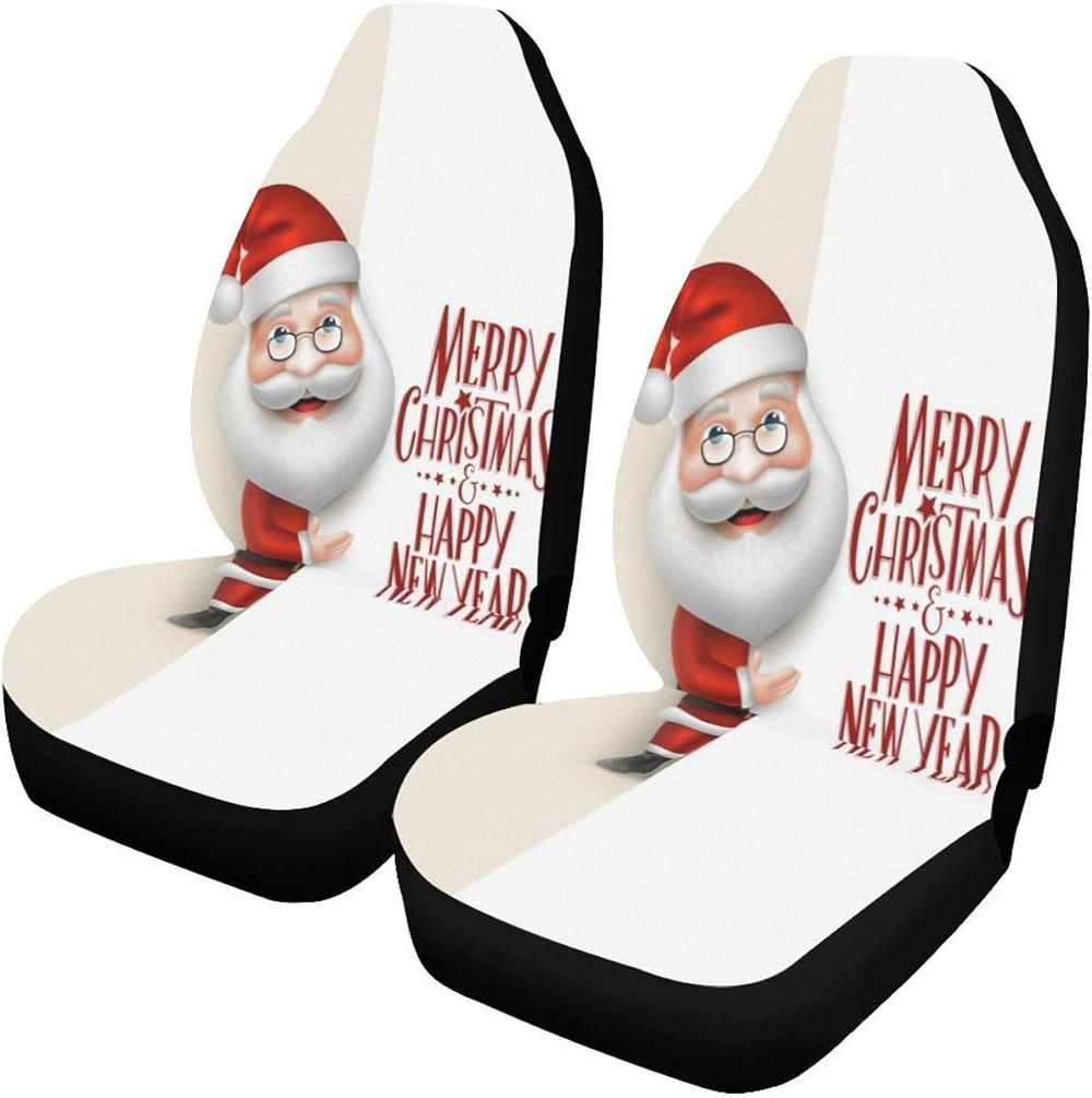 Christmas Car Seat Covers, Santa Claus Merry Christmas Car Seat Covers