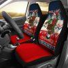 Christmas Car Seat Covers, Santa Claus Snowman And Red Nosed Reindeer Car Seat Covers