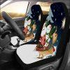 Christmas Car Seat Covers, Snow Flower Blue Pattern Car Seat Covers