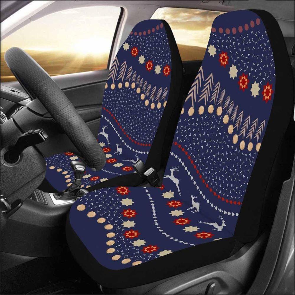 Christmas Car Seat Covers, Winter Motifs Christmas Car Seat Covers