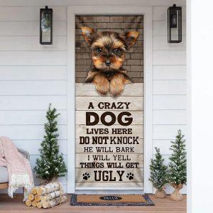 Christmas Door Cover, A Crazy Dog Lives&hellip;