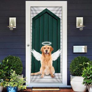 Christmas Door Cover, Angel Golden Retriever Door&hellip;