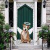 Christmas Door Cover, Angel Goldendoodle Dog Door Cover, Christmas Gift For Dog Lover Christmas Door Cover, Angel Goldendoodle Dog Door Cover, Christmas Gift For Dog Lover