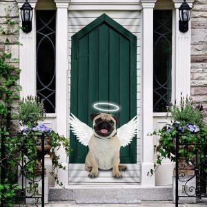 Christmas Door Cover, Angel Pug Dog Door&hellip;