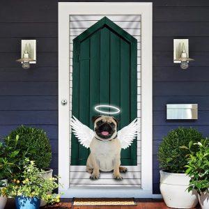 Christmas Door Cover, Angel Pug Dog Door&hellip;