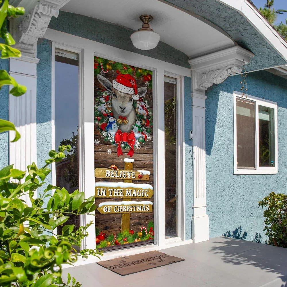 Christmas Door Cover, Believe In The Magic Of Christmas Door Cover