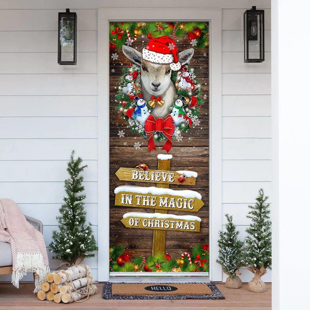 Christmas Door Cover, Believe In The Magic Of Christmas Door Cover
