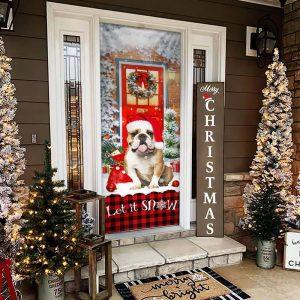 Christmas Door Cover, Bulldog Door Cover, Let&hellip;