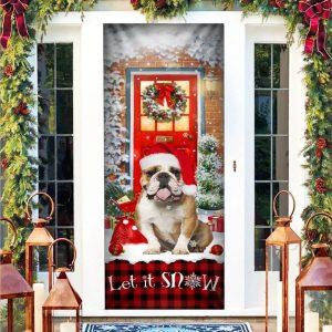 Christmas Door Cover, Bulldog Door Cover, Let&hellip;