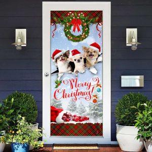 Christmas Door Cover, Chihuahua Merry Christmas Door&hellip;