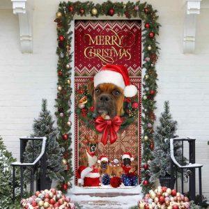 Christmas Door Cover, Christmas Begins With Boxer&hellip;