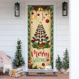 Christmas Door Cover, Christmas Dachshunds Tree Door&hellip;
