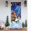 Christmas Door Cover, Christmas Door Cover Santa Merry Christmas And Happy New Year Christmas Door Cover, Christmas Door Cover Santa Merry Christmas And Happy New Year