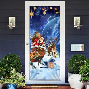 Christmas Door Cover Christmas Door Cover Santa Claus climbing down The Chimney 3 ekty91.jpg