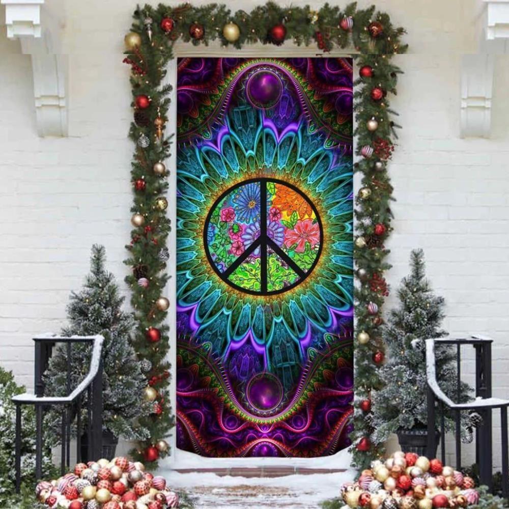 Christmas Door Cover, Christmas Hippie Christmas Door Covers, Xmas Door Covers, Christmas Door Coverings