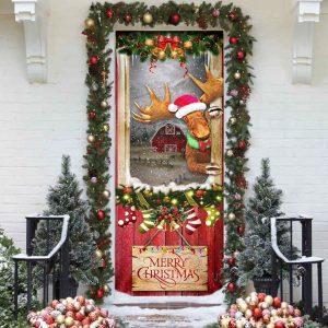 Christmas Door Cover, Christmas Moose Door Cover,&hellip;