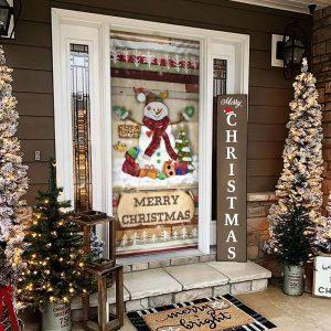 Christmas Door Cover, Christmas Snowman Door Cover,&hellip;