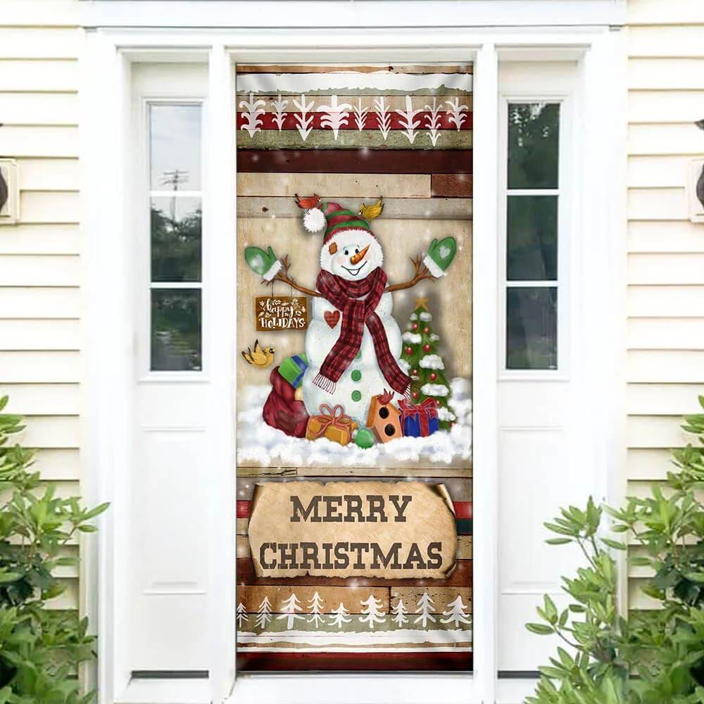 Christmas Door Cover, Christmas Snowman Door Cover, Door Christmas Cover Christmas Door Cover, Christmas Snowman Door Cover, Door Christmas Cover