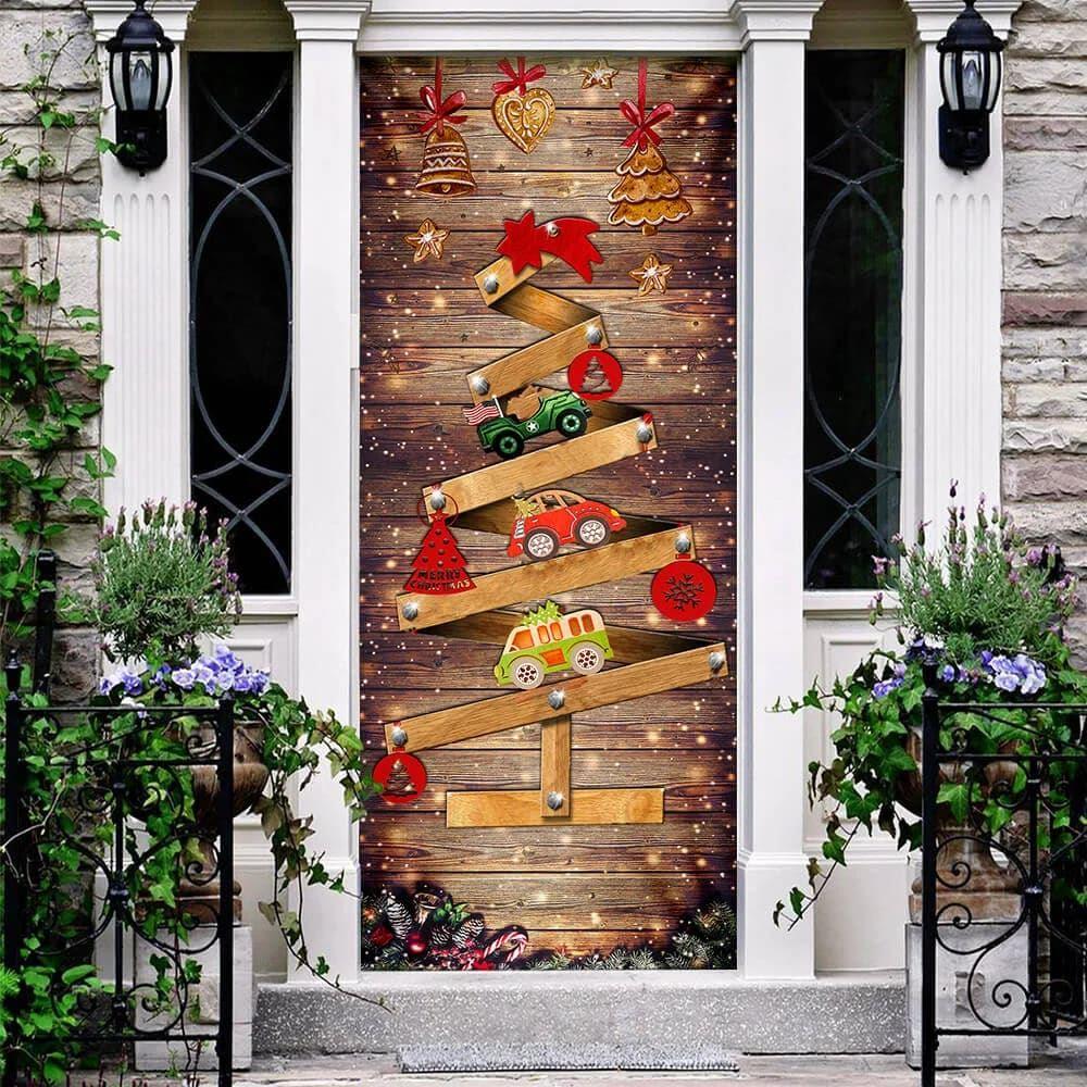 Christmas Door Cover, Christmas Tree Door Cover Memories, Door Christmas Cover Christmas Door Cover, Christmas Tree Door Cover Memories, Door Christmas Cover
