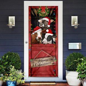 Christmas Door Cover, Cow Cattle, Cow Lover&hellip;