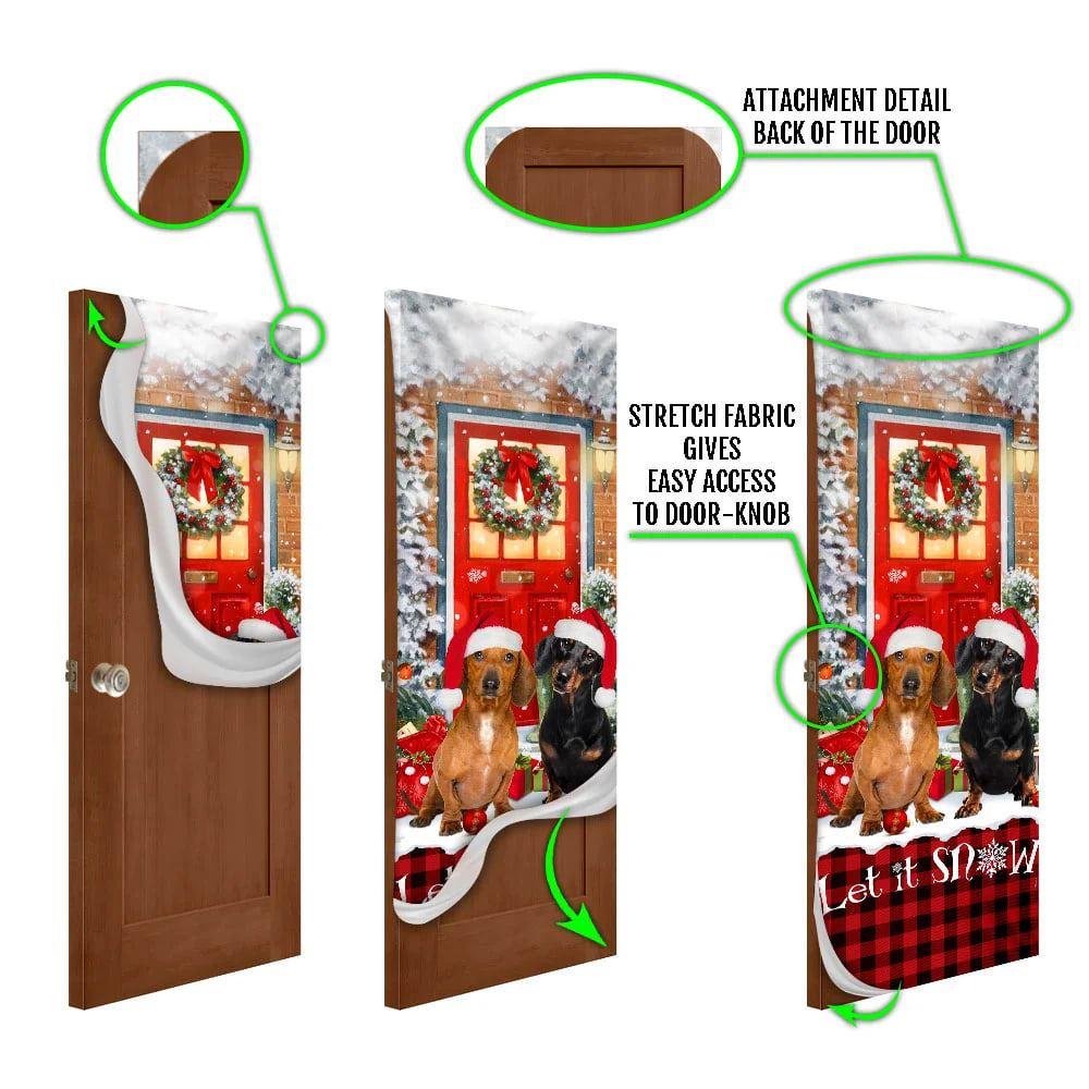 Christmas Door Cover, Dachshunds Christmas Door Cover, Dachshund Lover Gifts, Door Christmas Cover Christmas Door Cover, Dachshunds Christmas Door Cover, Dachshund Lover Gifts, Door Christmas Cover