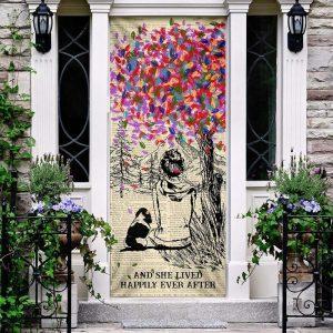 Christmas Door Cover Dog And She Lived Happily Ever After Dog Lover Door Cover Christmas Gift For Dog Lover 3 wp0ndk.jpg