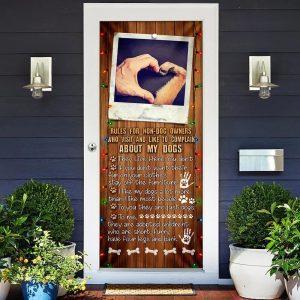 Christmas Door Cover, Dog House Rules Door&hellip;