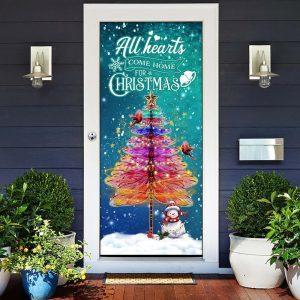 Christmas Door Cover, Dragonfly Christmas Door Cover,&hellip;