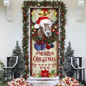 Christmas Door Cover, Farm Cattle Goat Merry&hellip;