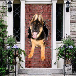 Christmas Door Cover German Shepherd Broken Wall Dog Lover Door Cover Christmas Gift For Dog Lover 3 wrtjfo.jpg