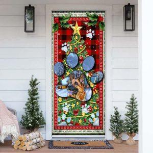 Christmas Door Cover German Shepherd Dog Paw Christmas Door Cover 4 g6z6fh.jpg