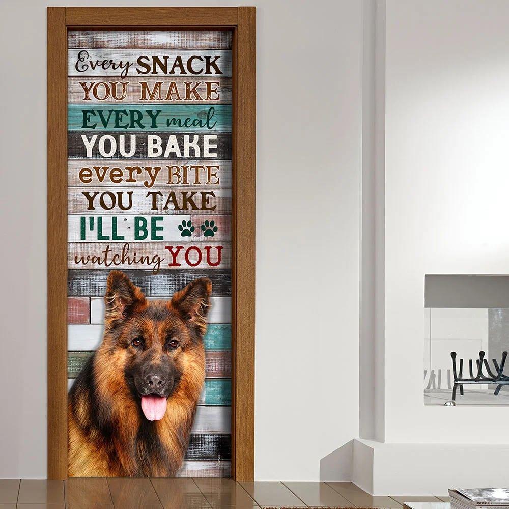 Christmas Door Cover, German Shepherd, Every Snack You Make I’ll Be Watching You Door Cover, Christmas Gift For Dog Lover Christmas Door Cover, German Shepherd, Every Snack You Make I’ll Be Watching You Door Cover, Christmas Gift For Dog Lover