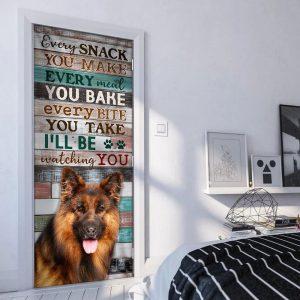 Christmas Door Cover German Shepherd Every Snack You Make I ll Be Watching You Door Cover Christmas Gift For Dog Lover 3 dudw5m.jpg