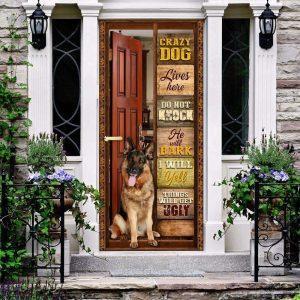 Christmas Door Cover, German Shepherd Lives Here&hellip;