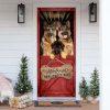 Christmas Door Cover, German Shepherd The Thin Blue Line Door Cover, Christmas Gift For Dog Lover Christmas Door Cover, German Shepherd The Thin Blue Line Door Cover, Christmas Gift For Dog Lover