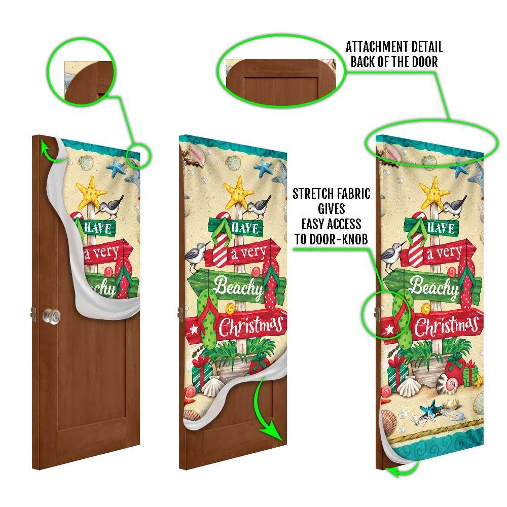 Christmas Door Cover, Have A Very Beachy Christmas Door Cover