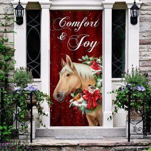 Christmas Door Cover, Horse Comfort And Joy&hellip;