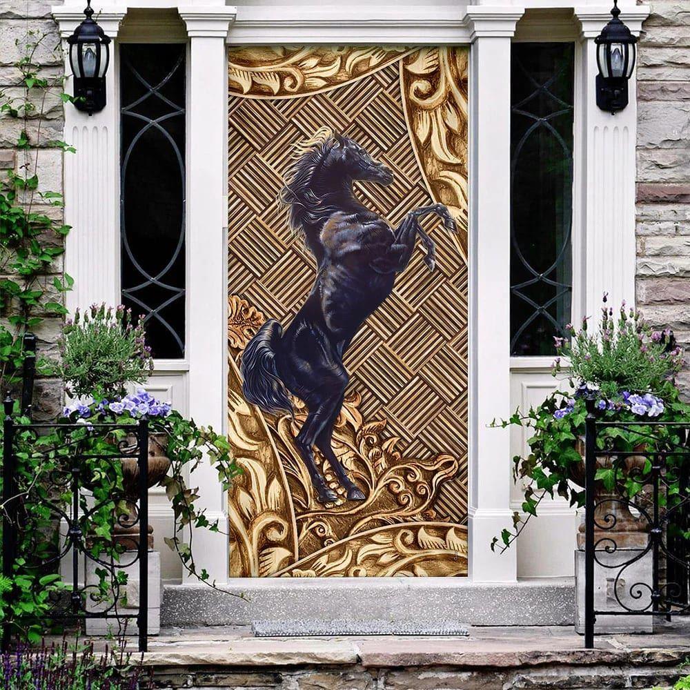 Christmas Door Cover, Horse Door Cover 1, Xmas Door Covers, Christmas Door Coverings