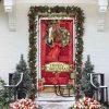 Christmas Door Cover, Horse Merry Christmas Door Cover, Xmas Door Covers, Christmas Door Coverings