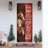 Christmas Door Cover, Horses Christmas Snow Barn Door Cover, Xmas Door Covers, Christmas Door Coverings