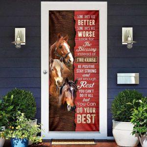 Christmas Door Cover, Horse Some Days Are&hellip;