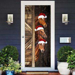 Christmas Door Cover, Horses Door Cover, Xmas&hellip;